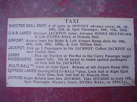 Instruction Card