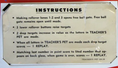 Instruction Card