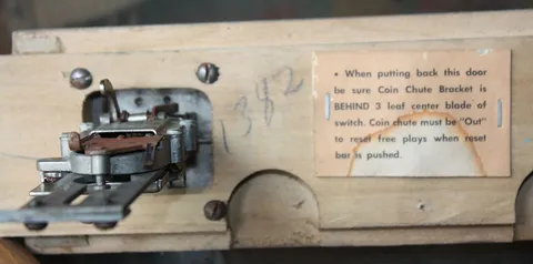 Inside Coin Door