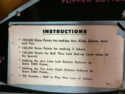 Instruction Card - Novelty*