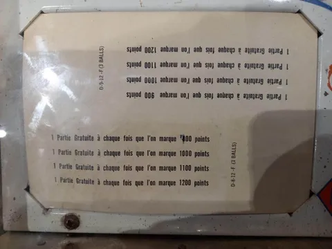 French Score Card