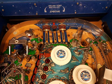 Upper Playfield - Plastics Removed