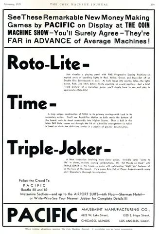Coin Machine Journal Ad*