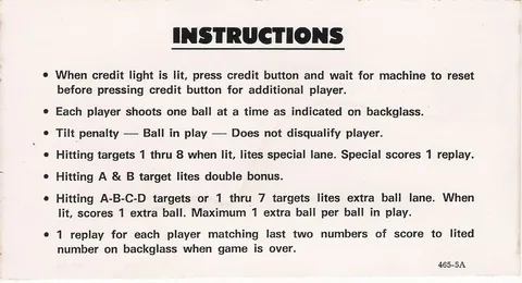 Instruction Card