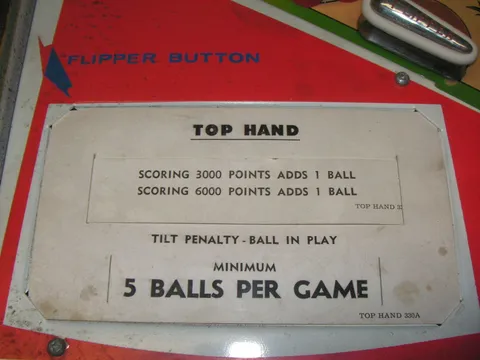 Score Card - 5 Ball Play
