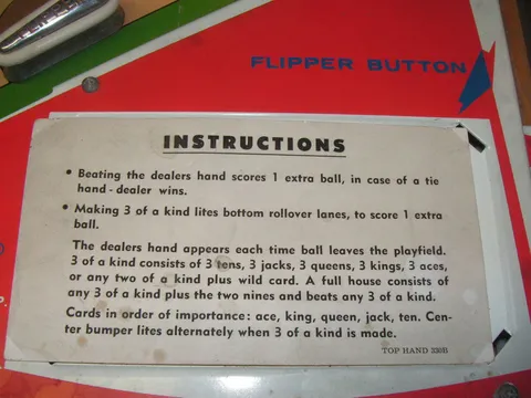 Instruction Card