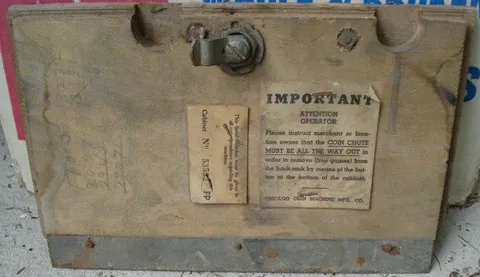 Inside Coin Door*