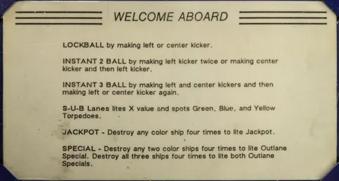 Instruction Card