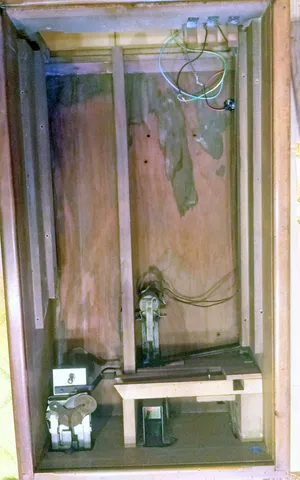 Inside Cabinet - Drain Board Removed