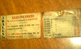 Instructions And Score Card
