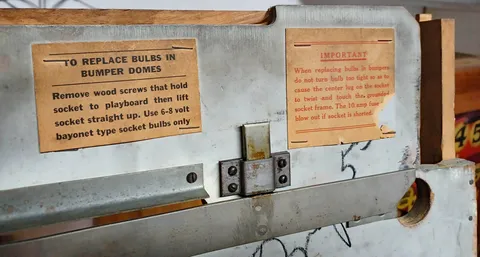 Under Playfield - Operator Instructions