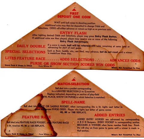 Instruction Cards*