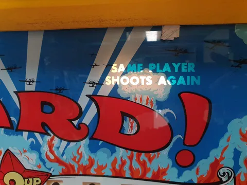 Illuminated Backglass - Same Player Shoots Again