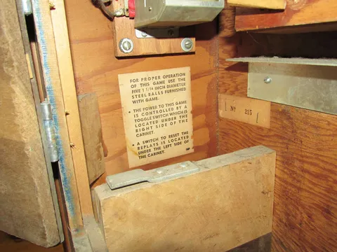 Inside Cabinet - Notice to Operator*
