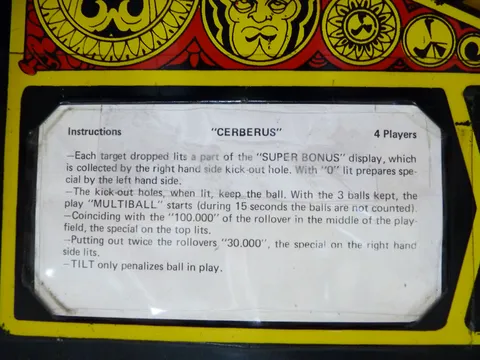 English Instruction Card