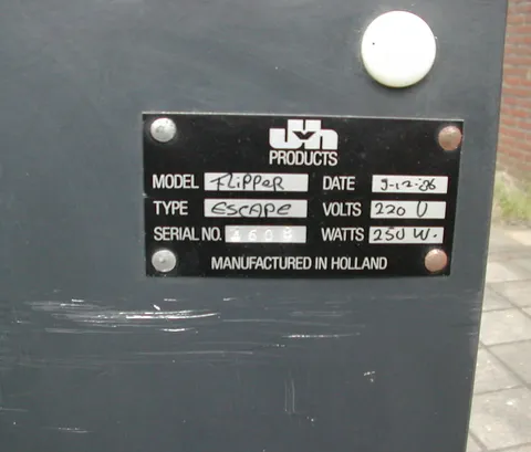 Manufacturer Plate*