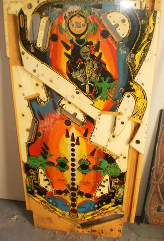 Stripped Playfield with Switch Cutouts*