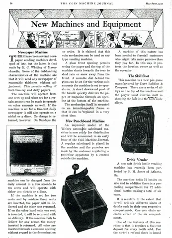 Coin Machine Journal Article*