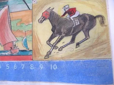 Original Backglass Artwork - Detail*