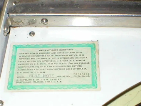 Serial Number Tag*