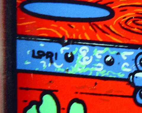 Artist Signature on Backglass*