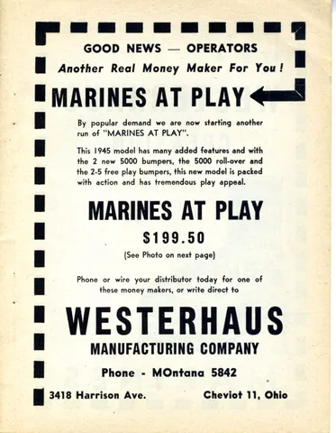 Coin Machine Digest Ad*
