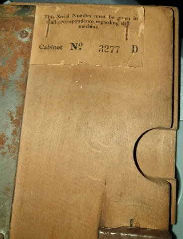 Inside Coin Door - Serial Number*