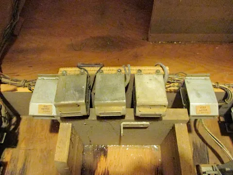 Inside Cabinet - Coin Meters*