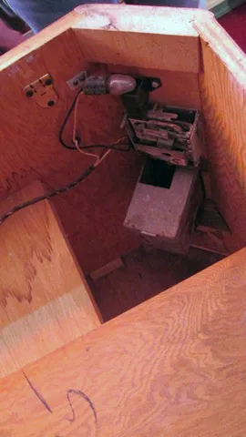 Inside Cabinet - Coin Box Area*