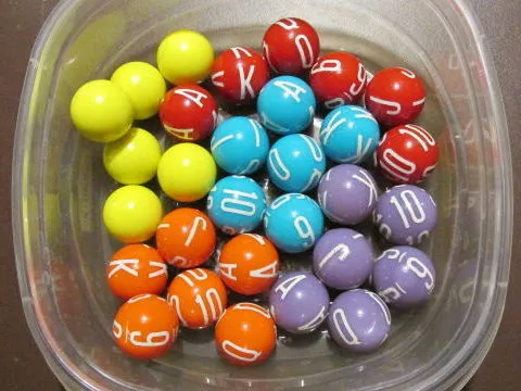 Poker Balls for "Spin Poker"*