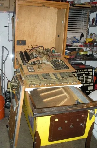 Inside Backbox - Service Position*
