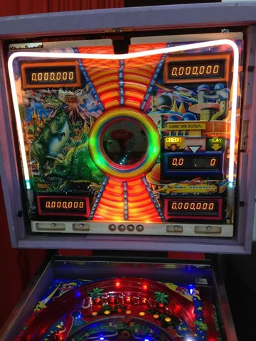 Outer Backglass Removed - Neon Tube