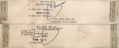 Replay Options Card 1 and 6