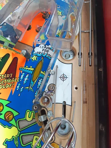 Early Production Playfield - Top Ball Lock VUK - Plastic Removed*