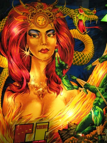 Illuminated Backglass - Detail