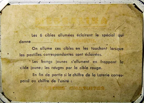 French Instruction Card