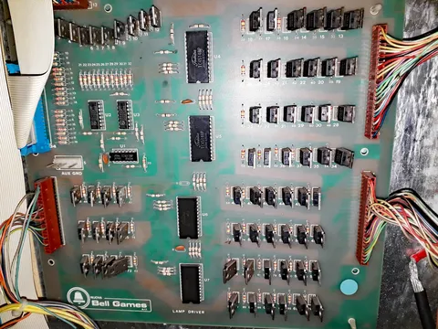 Inside Backbox - Lamp Driver Board*