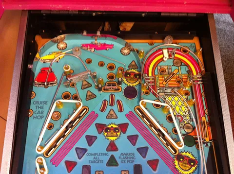 Upper Playfield - Plastics Removed