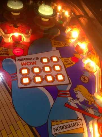 Illuminated Playfield - WOW Table