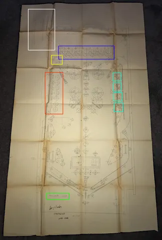 Original Draft Playfield Drawing - Annotated*
