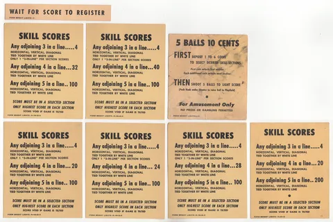 Instruction Cards and Score Cards