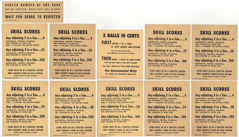 Instruction Cards and Score Cards