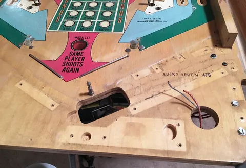 Partially Stripped Playfield - Detail