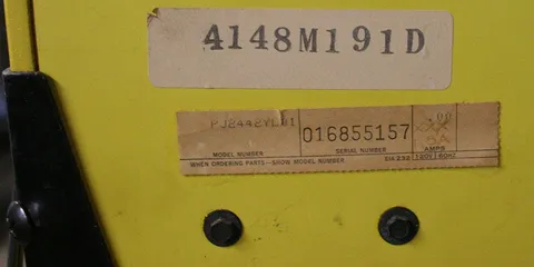 Model Number and Serial Number*