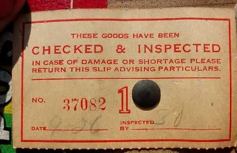 Inspection Tag