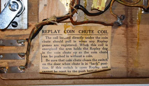 Inside Coin Door - Detail
