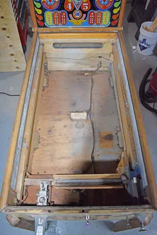 Inside Cabinet (with retrofit flipper wiring)