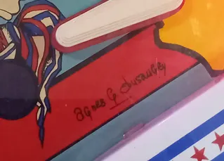 Artist Signature on Playfield