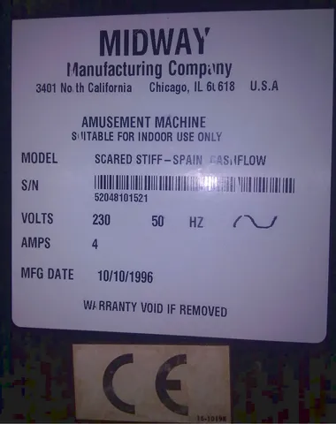 Manufacturer Sticker*