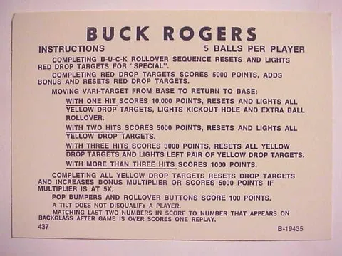 Instruction Card